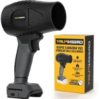 LTPRTZ Kabelloser Laubbläser - Handlicher Laubbläser für Garten und Rasenpflege, ideal für Terrassen - Leistungsstarker Luftstrom - Gewicht: 0,6 kg - Farbe: Schwarz-Grau