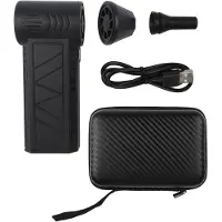 LTPRTZ Mini-Elektro-Laubbläser - Kabelloser Laubbläser - Für schnelle Reinigung - Integriertes LED-Licht - 15 x 10 x 2 cm - Schwarz