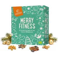Landgarten Bio Adventskalender 2026 FITNESS – 24 herzhafte Bio Snacks aus knackigen Nüssen, würzig veredelten Saaten & kreativen Protein-Mischungen –