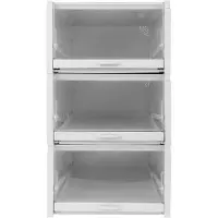 LTPRTZ Schuhkarton-Organizer - Aufbewahrungsboxen - Für den Hausgebrauch - Stapelbares Design - 35 cm - Transparent