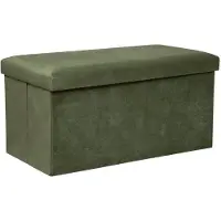 Merkloos Aufbewahrungsbox Faltbox Staubox - Faltbar - Khakigrün - 76 x 38 cm