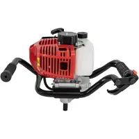 LTPRTZ Bodenbohrer - Erdbohrer - Gartenbohrer - Zum Bohren von Löchern - Leistungsstarker 2-Takt-Motor - 52 ccm - Schwarz