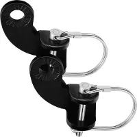 Merkloos Fahrradkupplung Anhängerkupplung Fahrradanhänger Kupplung - 12,2 mm - 90 Grad - Set mit 2 Stück - Für Fahrradanhänger und Kinderanhänger