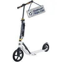 Merkloos Roller Tretroller Scooter - Aluminiumdeck - Klappbar - Bis 120 kg - Stabile Trittfläche für Erwachsene