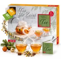 Roth Bio-Tee-Adventskalender für Zwei - 24 Bio-Teesorten, je 2 Teebeutel für gemeinsame Teemomente - Tee Adventskalender für Paare, ohne Schokolade