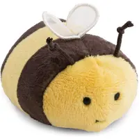 Merkloos Kuscheltier Hummel Mini-Kuscheltier - 8 cm - Gestreift - Gelb und Schwarz
