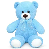 Merkloos Plüschteddybär Kuscheltier Teddybär - 60 cm - Knopfaugen - Sieben Farben