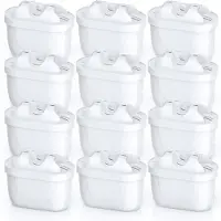Merkloos Wasserfilter Aktivkohlefilter Ersatzfilter - 12 Stück - Für Brita Wasserkanne - Set