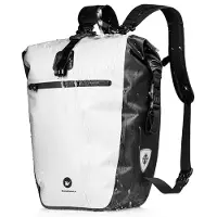 Merkloos Fahrradtasche Gepäckträgertasche Rucksack - 27-30 Liter - Wasserdicht - Laptopfach 17 Zoll - Schwarz