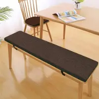 Sonstiges Sitzauflage Bank 150x30x3cm Kaffee Dunkel Waschbar Leinen Schwamm