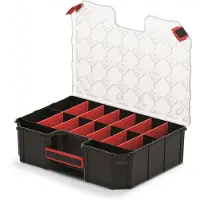 Merkloos Sortierbox Sortierkasten Aufbewahrungsbox - 16 verstellbare Fächer - 390 x 284 x 105 mm - EU