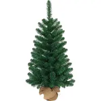 Magic Home Baum MagicHome Weihnachten Rudolf, Tanne in Jute, 90 cm