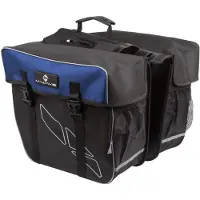 Merkloos Fahrradtasche Gepäckträgertasche Doppeltasche - 30 Liter - Mit Reflektoren - Schnellverschluss