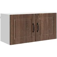 Merkloos Wandregal Porto, braune Eiche-Optik, 80 x 31 x 40 cm