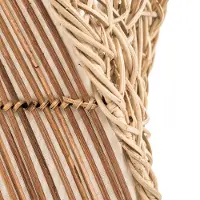 WORU Stehlampe Rattan Metall 100 oder 150 cm handgefertigt