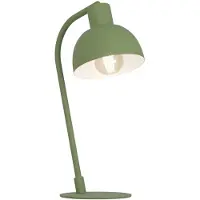 Eglo Tischleuchte Cazalilla, grün, Metall, E27, Höhe 41,3 cm