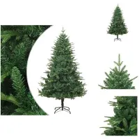 vidaXL Künstlicher Weihnachtsbaum Grün 180 cm PVC PE - Weihnachtsbäume