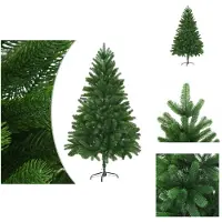 vidaXL Künstlicher Weihnachtsbaum Naturgetreue Nadeln 180 cm Grün - Weihnachtsbäume