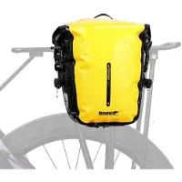Merkloos Fahrradtasche Gepäckträgertasche Hecktasche - 7 Liter - Wasserdicht PVC-Planenstoff - Mit Schultergurt - Schnellmontage ohne Werkzeug