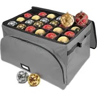 OEM Ornamente-Kiste mit Verstellbaren Fächern - 72 Dekorationen - Nachhaltige Stoffe
