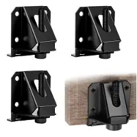 Merkloos Möbelfüße Verstellbar - Set mit 4 Stück - 2 bis 5 cm - Schwarz - Für Schrank, Tisch und Werkbank