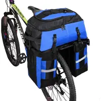 Merkloos Fahrradtasche Gepäckträgertasche Radtasche - 70 Liter - 3-in-1 - Reißfest - Mit Regenhülle