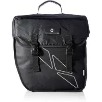 Merkloos Fahrradtasche Gepäckträgertasche - 18 Liter - 38 x 18 x 30 cm - Reflektierende Streifen - Mit Tragegriff und Schnellbefestigung