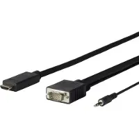 VivoLink PROHDMIVGA5, 5 m, HDMI Typ A (Standard), VGA (D-Sub) + 3.5mm, Stecker, Stecker, Gerade