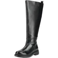 Lazamani Stiefel Damen Schwarz Leder