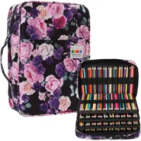 Merkloos Wasserdichtes Etui für bis zu 304 Buntstifte, mit Reißverschluss und Tragegriff, 11 x 22 x 33 cm