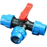 OEM Irrigations-Set - 32mm - Wasserdruck-Verbindung - Hochwertige Wasserfeste Verbindung - Schwarz+Blau - Für Gartenpflege - Ideal für Gartenschläuche -