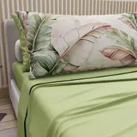 Merkloos Bettwäsche-Set für Doppelbett mit digitalem Druck und Kissenbezügen