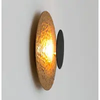 Holländer LED-Wandleuchte Infinity in Gold, Ø 20 cm