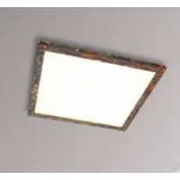 Quitani LED Panel Aurinor , bronze / altmessing, für Wohn- / Esszimmer, Kunststoff, Modern, LED Deckenleuchte