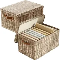 Merkloos 2 Aufbewahrungsboxen mit Deckel, 45 x 35 cm