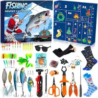 Merkloos Adventskalender für Fischer mit 24 Überraschungen