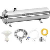 StarTech.com Wasserfilter ganzes Haus - CL8000L zentrales Vorfilter - 0,01 µm PVDF Ultrafiltration - SUS304 Edelstahlgehäuse - Selbstreinigend 5 Jahre - 8 l/min DN15