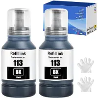 OEM Tintenflaschen Multipack 2x Schwarz für Epson EcoTank ET-5150 u.a.