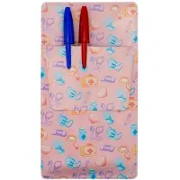 Merkloos Organizer Etui Stifteetui - Rosa - 16,5 x 9 cm - PVC - Mit Klappe