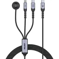 UNITEK 3-in-1 Kabel USB-C, Lightning & Apple Watch, PD 100 W, 1,2 m