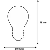 Segula LED Elegant Line E27 3W Golfball 2.700 K Filament dim