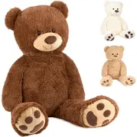 Merkloos Plüschbär XXL, großer Kuschelbär - Plüschtier - 100 cm - Braun