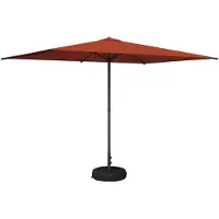 Merkloos Garten-Sonnenschirm, 200 x 300 cm, Creme, Polyester