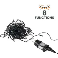 Spetebo Lichterkette 120 LED warmweiß mit Timer für Innen & Außen -