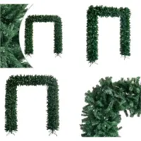 vidaXL Weihnachtsgirlande Grün 240 cm - Weihnachtsgirlande - Weihnachtsgirlanden - Tannengirlande - Tannengirlanden