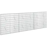 Syfax Gabione mit 3,5 mm Draht und 5x10 cm Maschen 300x10x100 cm