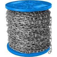 STREND PRO Kette 5686 02,2x031,0 Zn, Trommeln in verschiedenen Farben, Knotenkette, 10,0 kg/70 m