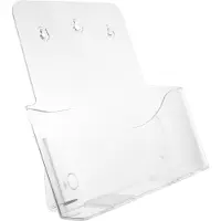 LTPRTZ Aufbewahrungsbox für Dokumente - Aktenhalter für den Schreibtisch - Schreibtischorganisation - Stapelbares Design - 27,5 cm - Transparent