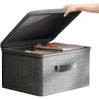 LTPRTZ Aufbewahrungsbox mit Schloss – Verschließbarer Organizer – Sichere Aufbewahrung – Staub- und wasserdicht – 45 x 35 x 26 cm