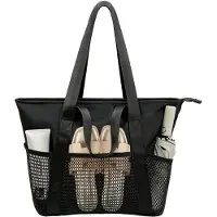 Merkloos XXL-Familienstrandtasche mit Reißverschluss und wasserdichtem Design